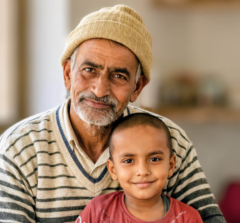 Grandparents at a Vision Unlimited health screening